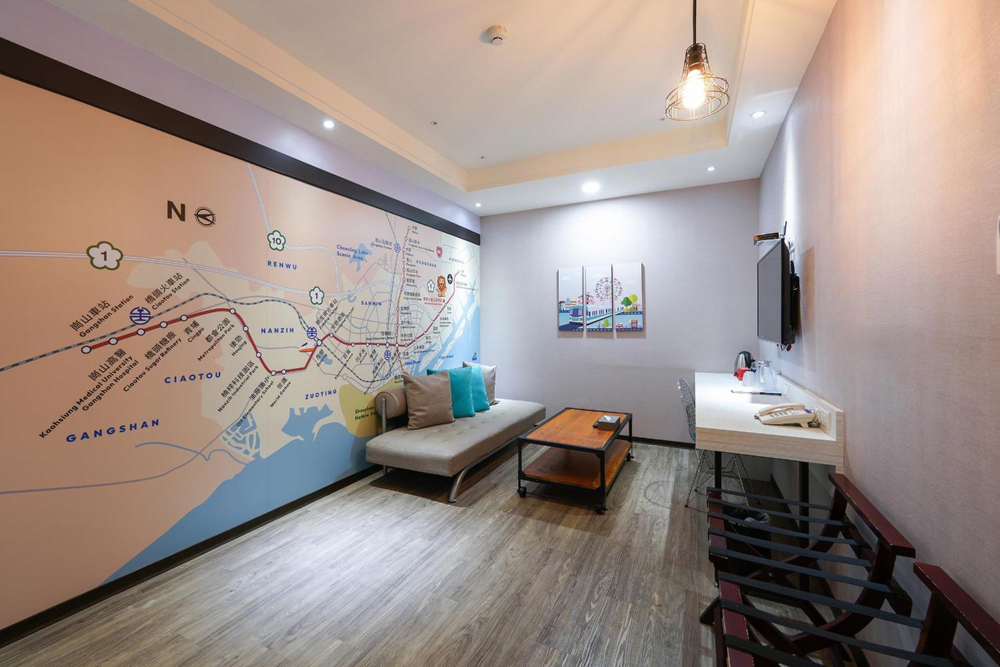 Holiday Garden Hotel Skm Park Kaohsiung Rum bild